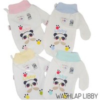 Libby Washlap algodón mano blanco bebé/lavado de manos para bebés