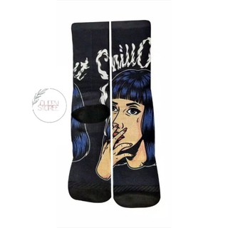 Fullprint motif calcetines/calcetines con motivo chill out/calcetines largos unisex hombres mujeres