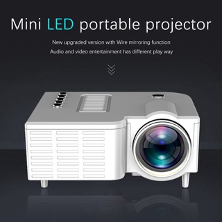 uc28c mini portátil hogar familia led micro teléfono móvil proyector de vídeo usb
