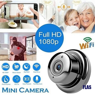 (FLAS) 1080P mini cámara WIFI cámara de vigilancia inalámbrica cámara de bebé monitor V380 Pro
