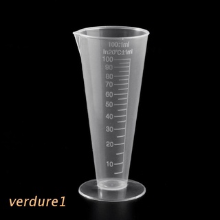 verd 1pc 100ml botella de laboratorio laboratorio cocina plástico taza medidora