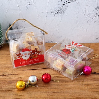 PAEAN Cajas de regalos Caja de regalo Favores de la boda Alce Bolsas de regalo de Navidad Con mango Bolsas de embalaje de galletas Suministros para la fiesta Bolsa para envolver caramelos Navidad Papá Noel Copo de nieve (5)