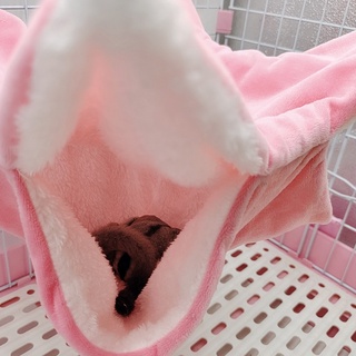 shak felpa hámster hamaca de doble capa espesar caliente saco de dormir nido colgante jaula casa para ardilla hurón conejo mascota cama (5)
