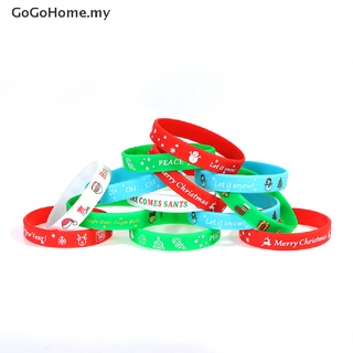 New^*^ 36 pzs pulseras de silicona para navidad/pulseras de goma/pulsera de goma/feliz navidad [GoGoHome]
