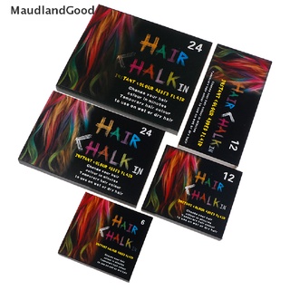 [MaudlandGood] Hair Color Chalk Temporary Hair Dye Washable Pen Pastels Salon Washable Pastels .