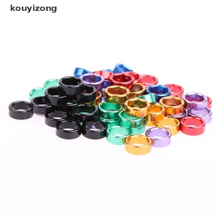 [kouyi2] 10 piezas anillo de pie de paloma diámetro interior 8 mm longitud 4 mm aluminio pie etiqueta anillo mx31