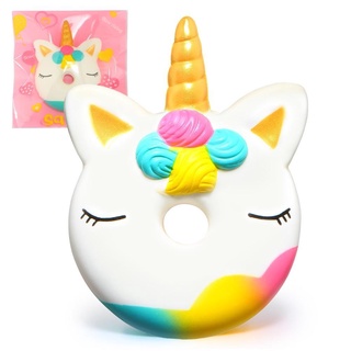 arco iris unicornio donut squishy pastel pan squishies crema perfumada lenta aumento exprimir juguete paquete original