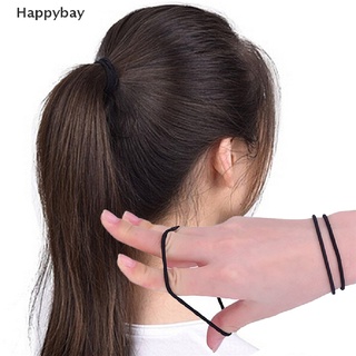 Happybay 40 pcsnegro elástico cuerda anillo Hairband mujeres niñas banda de pelo lazo Ponytail titular esperanza usted puede disfrutar de sus compras