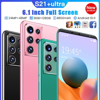Versión Global S21 + Ultra 6.1 Pulgadas Smartphone 12GB + 512GB Pantalla Completa Teléfono