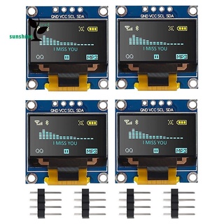 4Pcs OLED Display ule I2C IIC 128x64 0.96 Inch Display ule SSD1315 for Arduino UNO R3 STM with Pins