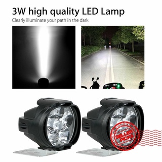 faros delanteros de motocicleta 6 luces led blancas de alto brillo vehículos auxiliares para scooter luces z0y1
