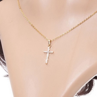 collar de cruz chapado en oro de 18 quilates colgante de señora collar accesorios bunny (6)
