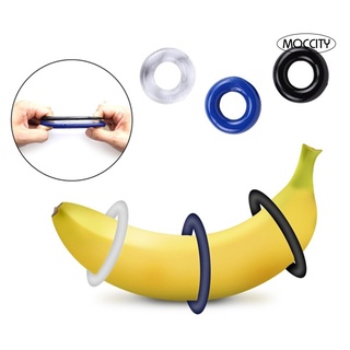 moccity 3Pcs/Set Men Round Penis Time Delay Rings Bead Sexual Stimulation Adult Products