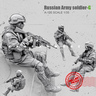 creativo 1/35 (50 mm) ruso moderno soldado de las fuerzas especiales (molde de resina blanca) r9e0 (1)