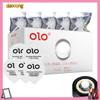 <daixiong> 10 unids/set ultra delgado ácido hialurónico condones de estimulación de punto g perlas suaves