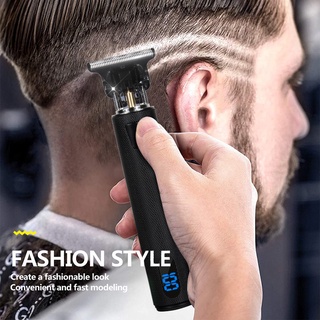 Kit de cortadora de cabello eléctrica LCD, recortadora de barba inalámbrica recargable, cortadora de precisión corporal para peinar el cabello, nuevo