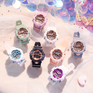 HONHX Student Children's Watch Reloj electrónico multifuncional con luz colorida y resistente al agua para estudiantes