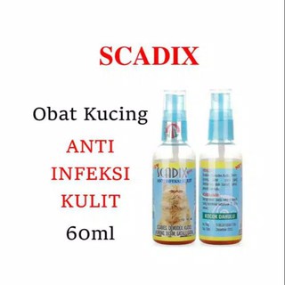 Scadix spray 60 ml gato anti-infección hongo piel piojos
