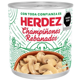 Champiñones rebanados, Herdez, 186 gr