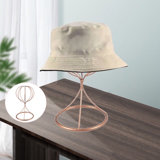 sombrero de metal titular de la peluca de mesa fedora capó soporte de exhibición estante organizador