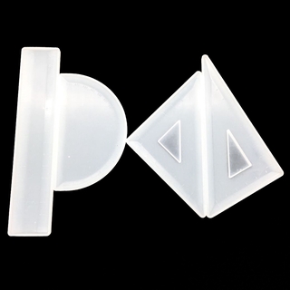 Opción de cristal pegamento regla de resina molde Triangular regla hecha a mano papelería molde de silicona UV epoxi Straightedge DIY Protractor herramienta de fabricación (5)