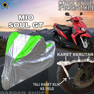 Premium Mio SOUL GT plata verde motocicleta cubierta corporal