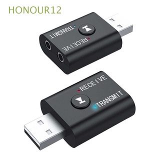 HONOUR12 Para TV PC Coche Transmisor Bluetooth Audio Receptor de audio Adaptadores Bluetooth Altavoz de música Dongle Modulador USB Bluetooth 5.0 Receptor de Dongle de datos Inalámbrico Receptor Bluetooth/Multicolor (1)