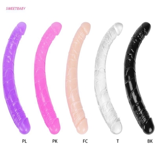 Long Realistic Dildo with Double Heads Flexible Penis Sex Toy for Women Men