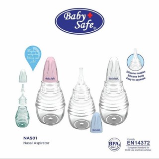 Aspirador Nasal seguro para bebé, succión de moco, limpiador de nariz, 0 m, NAS01, succión de mocos