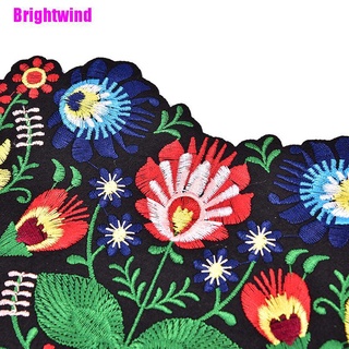 [Brightwind] 1 pza parches con bordado de flores en forma de corazón para ropa plancha en apliques (5)