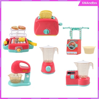 [xmandfps] cocina payset pretender juguete licuadora máquina de frutas con luces juego casa juguetes (5)