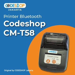 Impresora térmica BLUETOOTH CODESHOP CM-T58|Cmt58 azul claro