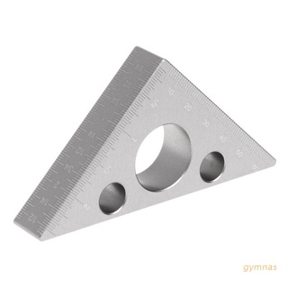 gymnas regla triangular de carpintería de aleación de aluminio métrica regla de altura regla cuadrada
