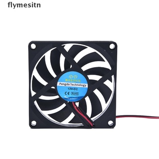 [flymesitn] RGB cooling fan 2Pcs 12V Mini Computer Fans Cooling 80X80X10MM DC with 2 pin .