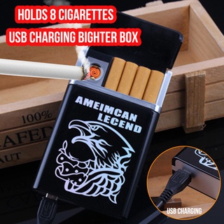 Naruto Cigarettes Electric USB Charging Rechargeable Flameless Clamshell Box Lighter