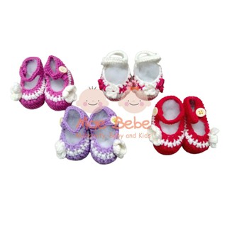 Little Castle zapatos de niña de punto flor