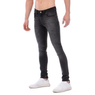 Pantalón Jeans De Mezclilla Stretch Opps Jeans Hombre Negro Stone (2)