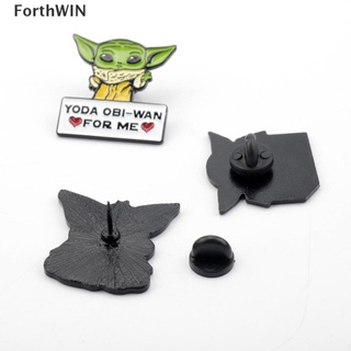 [ForthWIN] Metal Enamel Pins Star Wars Baby Yoda Pins Brooch Badge Jewelry Gift for Fans .