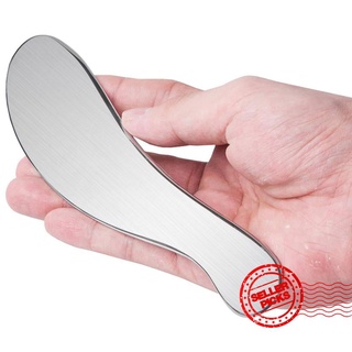 Wire Drawing Scraping Board Stainless Steel Gua Sha Therapy Massage Guasha Plates Polished G6Q8