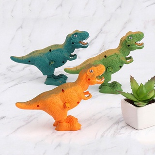 wind up reloj juguete de plástico saltar dinosaurio niños regalo de jardín de infantes juguete f0z8 (3)
