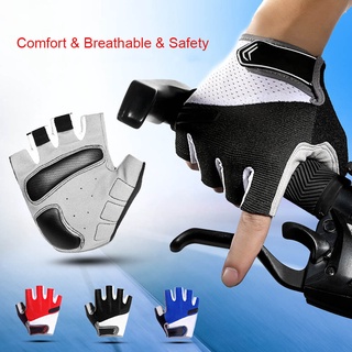 1 par de guantes de medio dedo antideslizantes antideslizantes para hombre y mujer/guantes transpirables para ciclismo/bicicleta