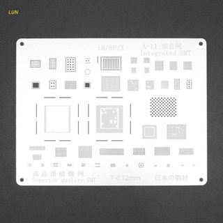 Lun 2d A11 Ic Chip Bga Reballing plantilla plantilla De Solda Para O Iphone 8/8 Plus/X placa base