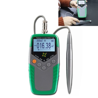 un medidor digital de mano tes la medidor de alta precisión gaussmeter fluxmeter con sonda