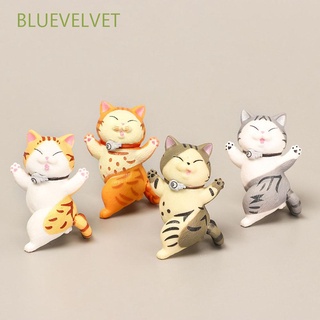 Bluevelvet niños gato figuras de acción DIY figuras miniaturas Micro paisaje Anime niño pequeña estatua de dibujos animados figura adornos
