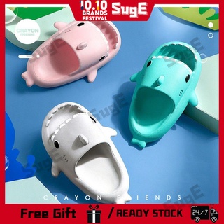 Niños 3D tiburón Eva sandalias de los niños zapatillas de verano casa antideslizante de fondo suave zapatillas de bebé