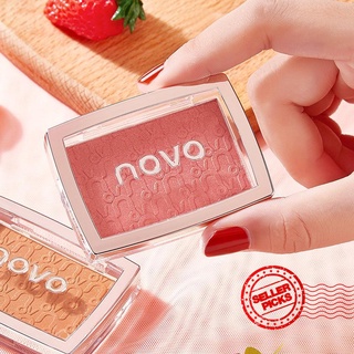 novo blush paleta de maquillaje rubor de mejillas duradera natural mejilla melocotón crema tinte rubor n3y9