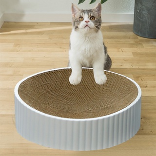tabla de rasguños de gato corrugado rascador gato rascador cama de reciclaje tabla de reciclaje para muebles de protección en forma de cuenco gato