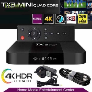 eldwin 2gb+16gb tv box wifi media player smart tv box 4k hdmi reproductor multimedia 1gb+8gb hd quad core tv receptores