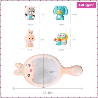 [Ready Stock] 1 PC lion Water Spray Leak Spoon Toy,Baby Mesh Fish Bath Toy, Kids Bath Toys, Bath Toy Net, Water Play Water Toys Infant