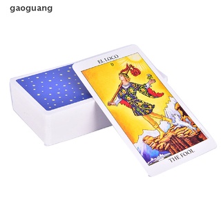 [gaoguang] Versión En Español Inglés Jinete Esperar Tarot deck Adivinación Destino Cartas De Juego .